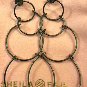 Sheila Fajl gunmetal Carrie earrings.